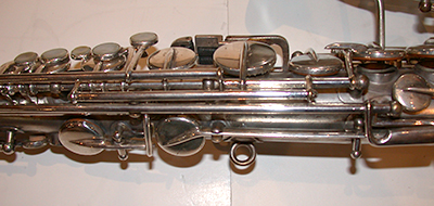 1925 Silver Buescher Alto Sax with Wood Case  